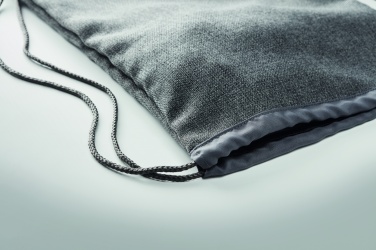 Logo trade advertising products image of: 1200D heathered drawstring bag